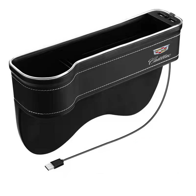 Multifunction Car Gap Storage Box – LED Light & USB Charging