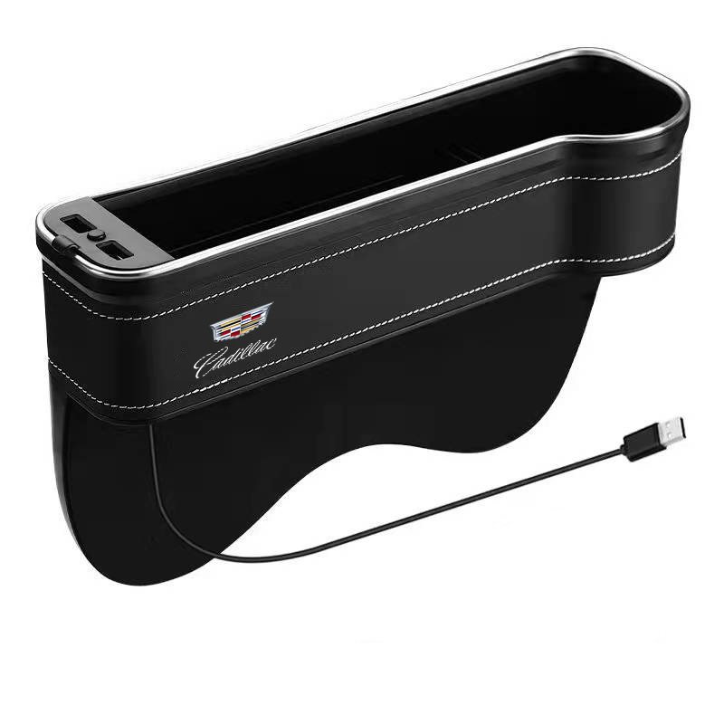 Multifunction Car Gap Storage Box – LED Light & USB Charging