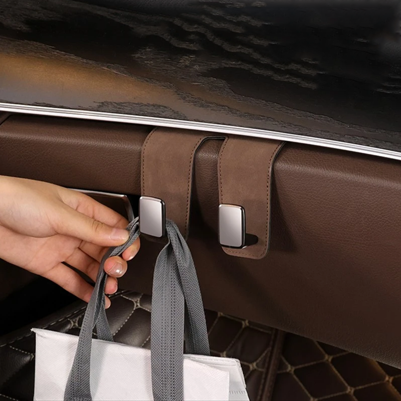 thumbnail image 2 of MMonDod 2 PCS Car Hooks For Headrest- Double Hook Holder For Convenient Storage,Bag 2 of 14