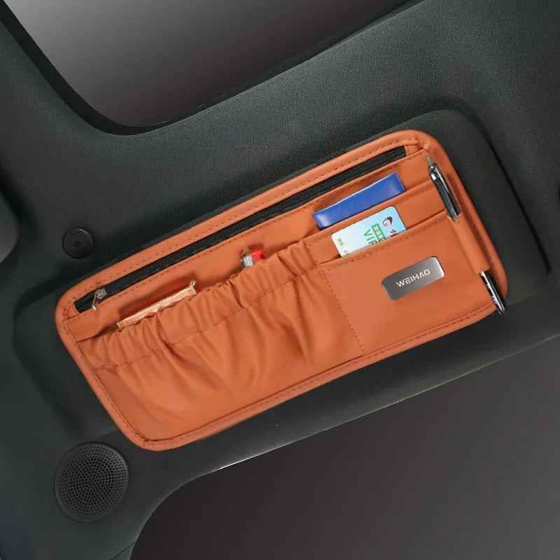 DriveSync · Multi-Functional Sun Visor Organizer