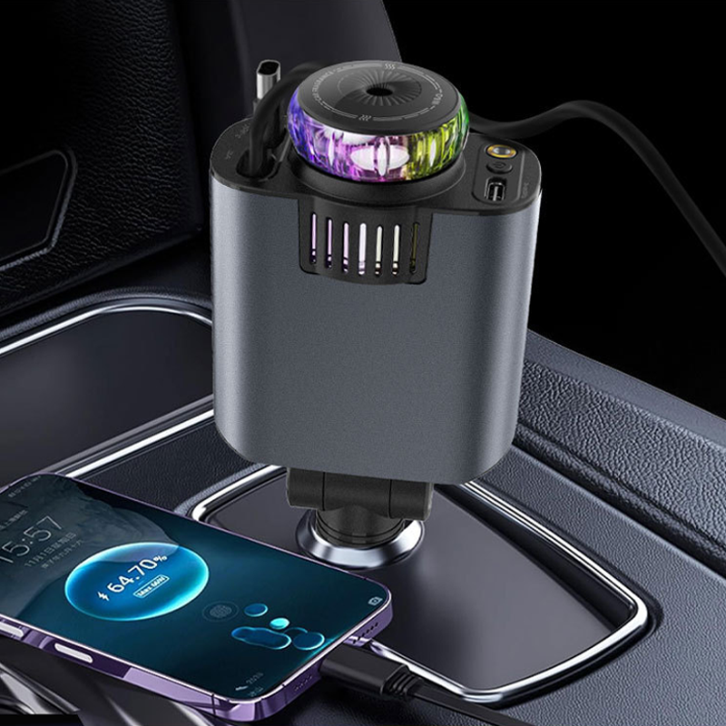 Starry Car Aroma Charger – 3-in-1 Cable, 120W Max, Stylish & Functional
