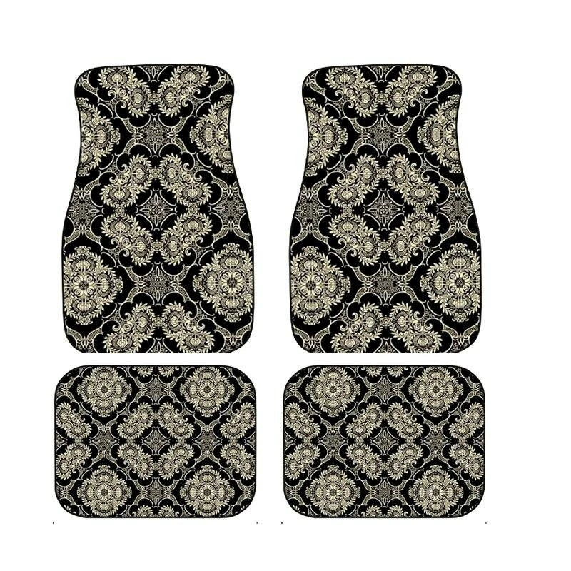 Ethnic Retro Style Car Floor Mats - Stain-Resistant & Easy to Clean