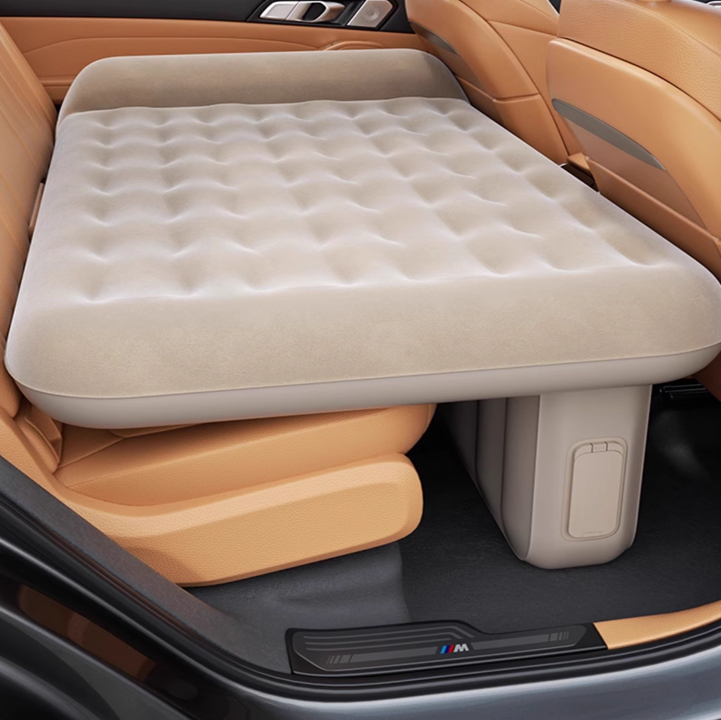 Car Backseat Inflatable Mattress - Electric Pump & Easy Storage