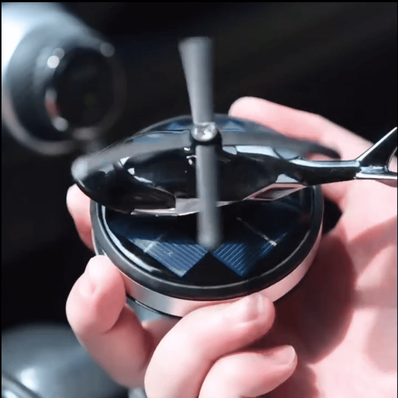 JetAroma Car Freshener – Solar-Powered Spinning Fragrance Plane