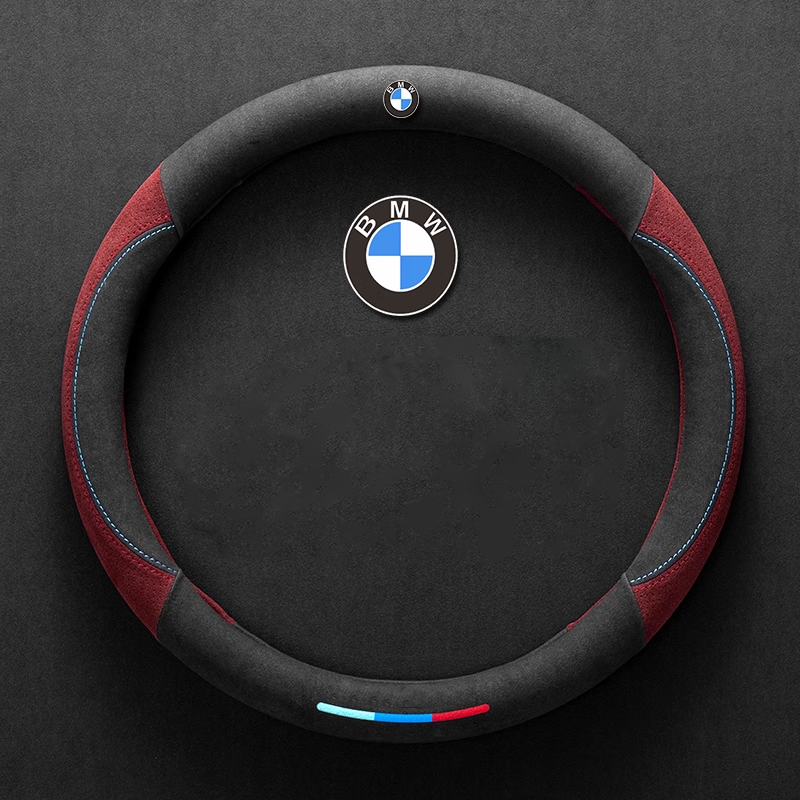 ComfortGrip Suede Steering Wheel Cover - Customizable Logo & Durable Comfort