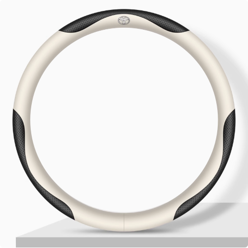 Elegancia Pro - Hand-Stitched Nappa Leather Steering Cover with Anti-Slip Backing
