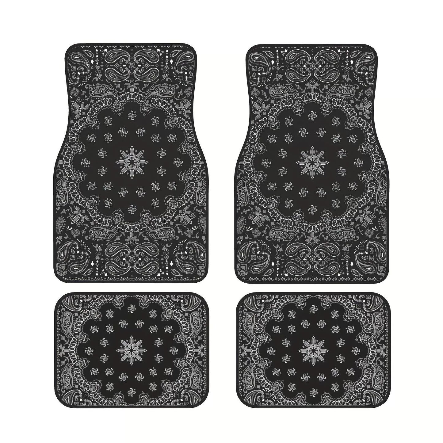 Ethnic Retro Style Car Floor Mats - Stain-Resistant & Easy to Clean