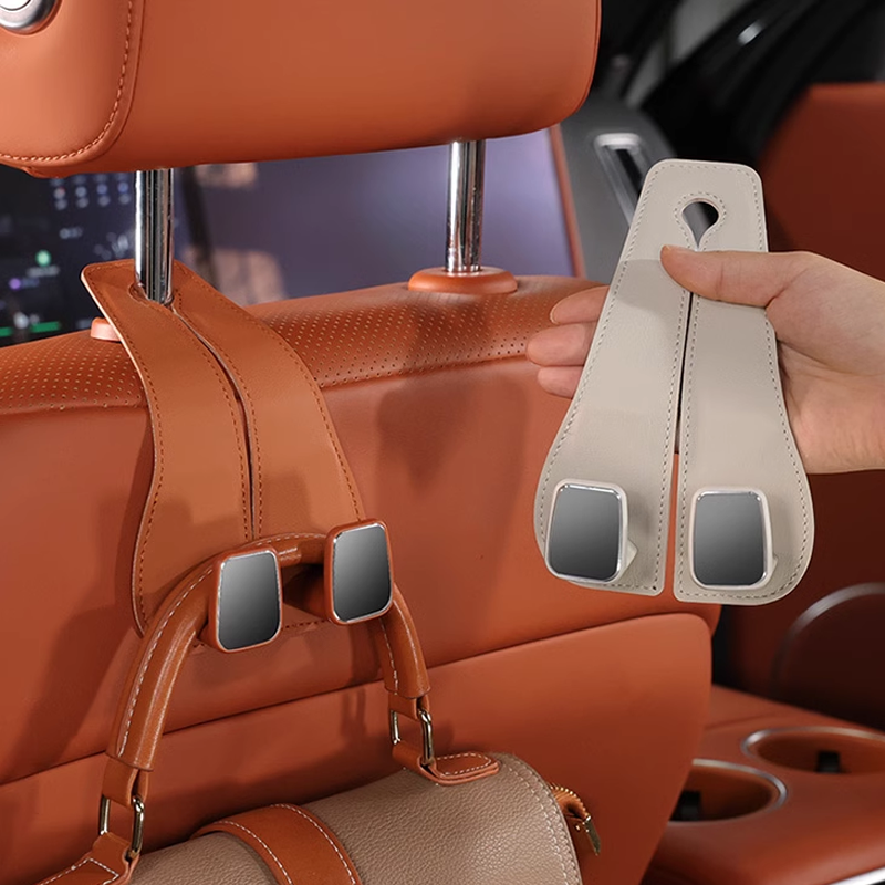 LUXHOOK Premium Car Seat Hook – Customizable Logo & Space-Saving Design