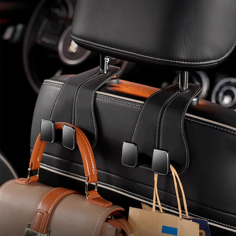 LUXHOOK Premium Car Seat Hook – Customizable Logo & Space-Saving Design