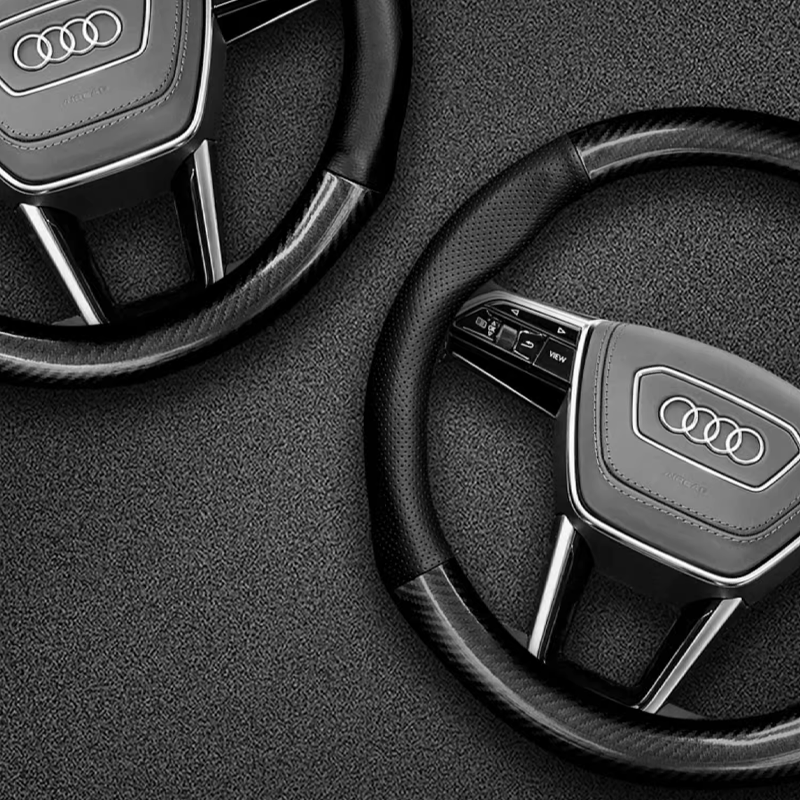 AirWeave Leather Steering Cover – Breathable Leather & Enhanced Grip