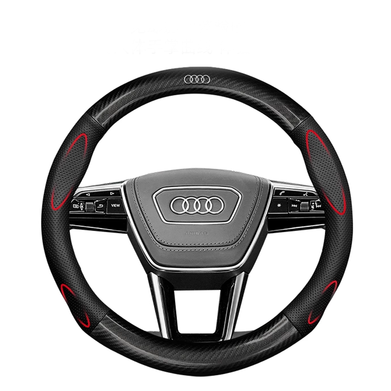 AirWeave Leather Steering Cover – Breathable Leather & Enhanced Grip