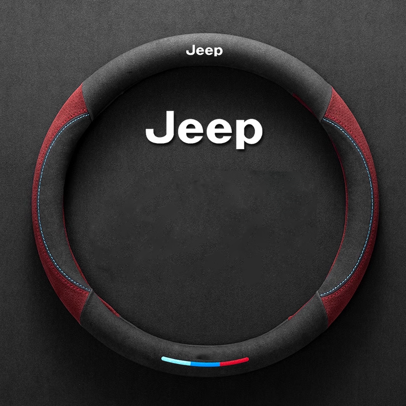 ComfortGrip Suede Steering Wheel Cover - Customizable Logo & Durable Comfort