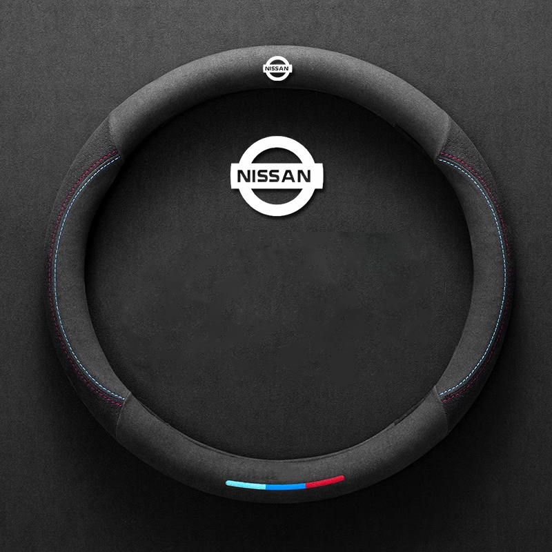 ComfortGrip Suede Steering Wheel Cover - Customizable Logo & Durable Comfort