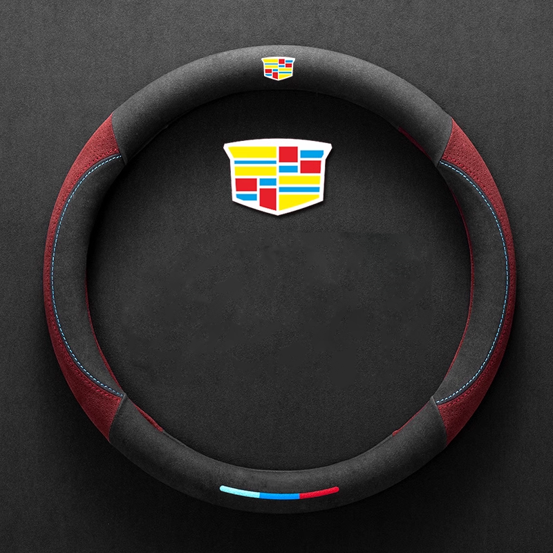 ComfortGrip Suede Steering Wheel Cover - Customizable Logo & Durable Comfort