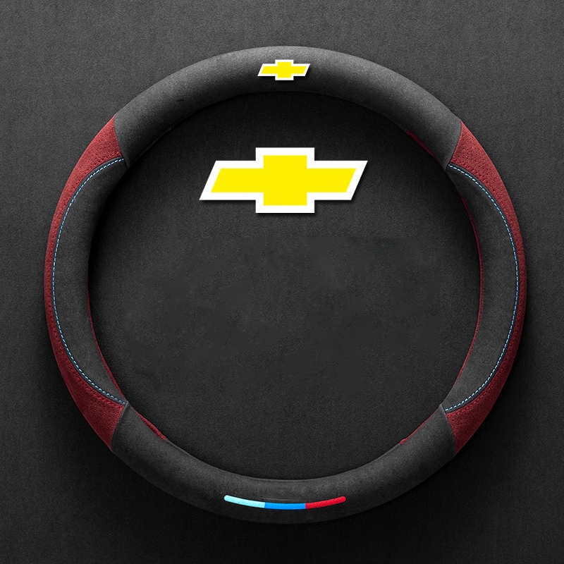 ComfortGrip Suede Steering Wheel Cover - Customizable Logo & Durable Comfort