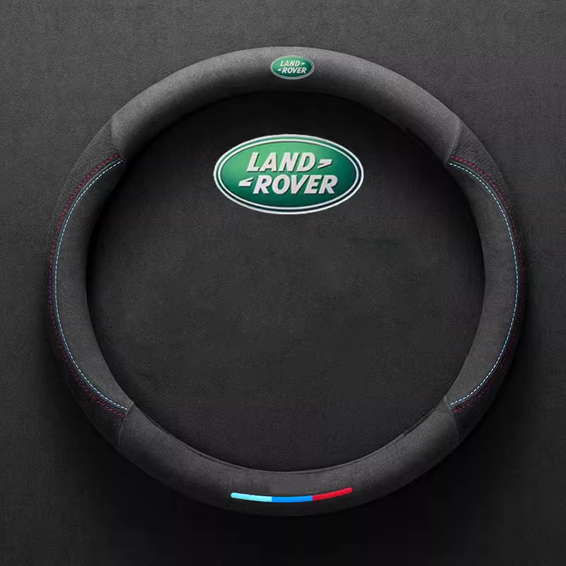 ComfortGrip Suede Steering Wheel Cover - Customizable Logo & Durable Comfort