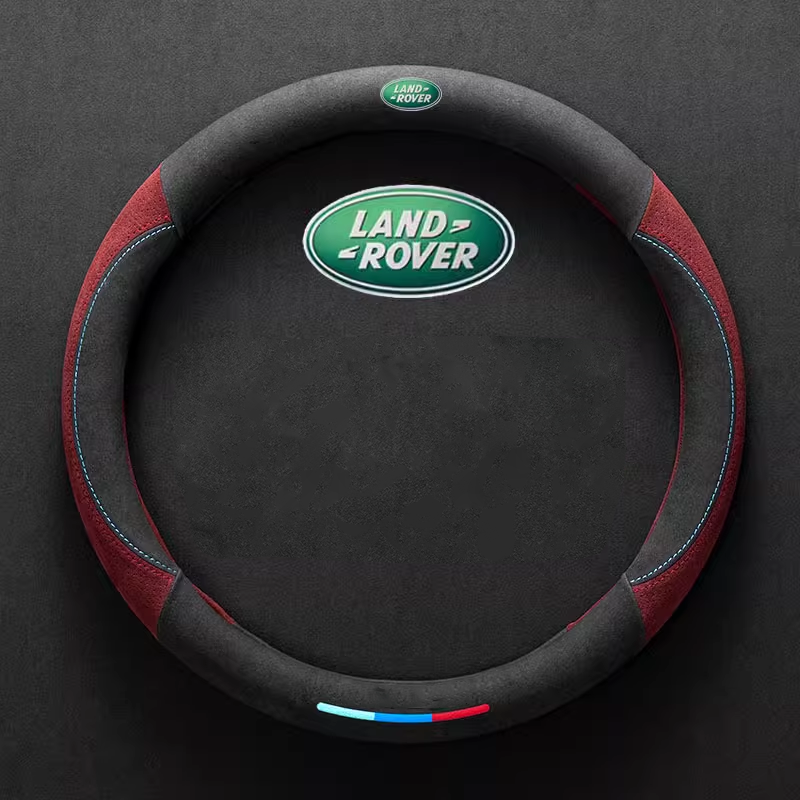 ComfortGrip Suede Steering Wheel Cover - Customizable Logo & Durable Comfort