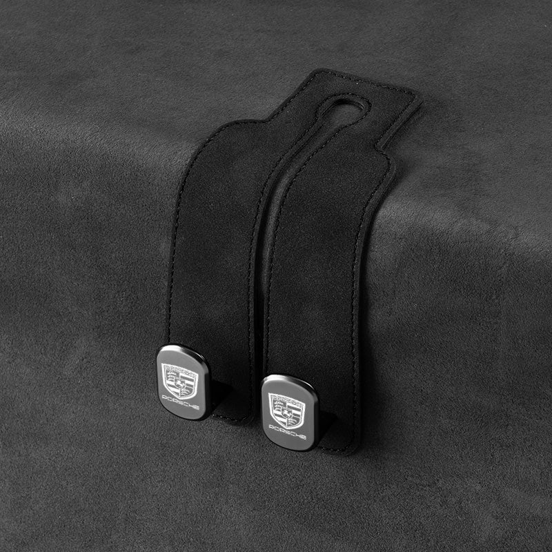 Pure Black, Red & Tan Versions - Car Seat Back Storage Hook - Double Hook Holder for Convenient Storage