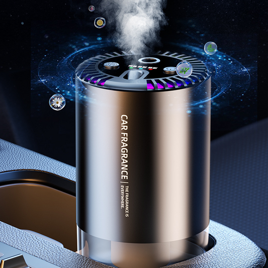 AuraMist Car Diffuser – Rechargeable with Ambient Light