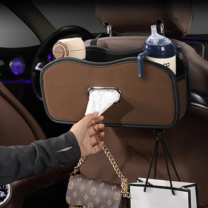 LuxOrganix SeatBack Organizer – Premium Storage for Modern Drivers, Custom Logo Ready