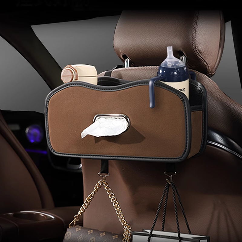 LuxOrganix SeatBack Organizer – Premium Storage for Modern Drivers, Custom Logo Ready