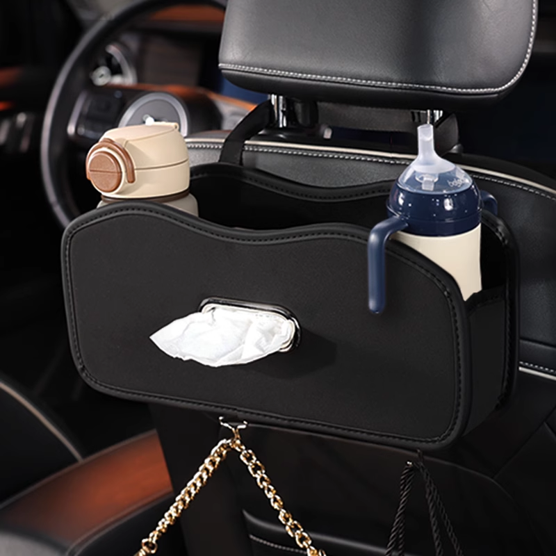 LuxOrganix SeatBack Organizer – Premium Storage for Modern Drivers, Custom Logo Ready