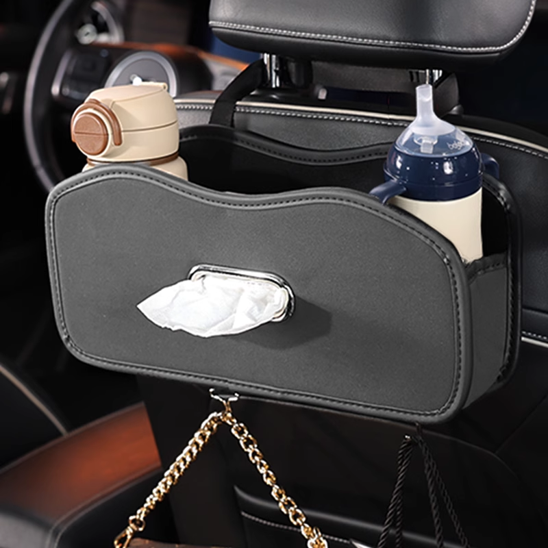 LuxOrganix SeatBack Organizer – Premium Storage for Modern Drivers, Custom Logo Ready