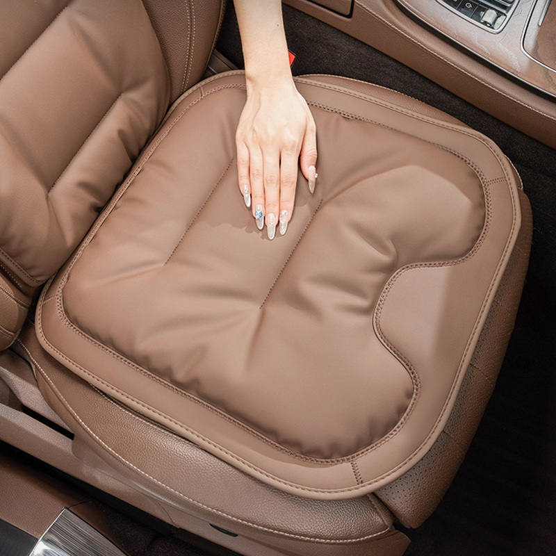 LuxNappa Soft Car Seat Cushion - Comfortable  Breathable & Customizable Logo
