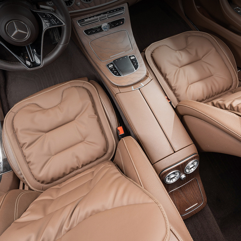 LuxNappa Soft Car Seat Cushion - Comfortable  Breathable & Customizable Logo