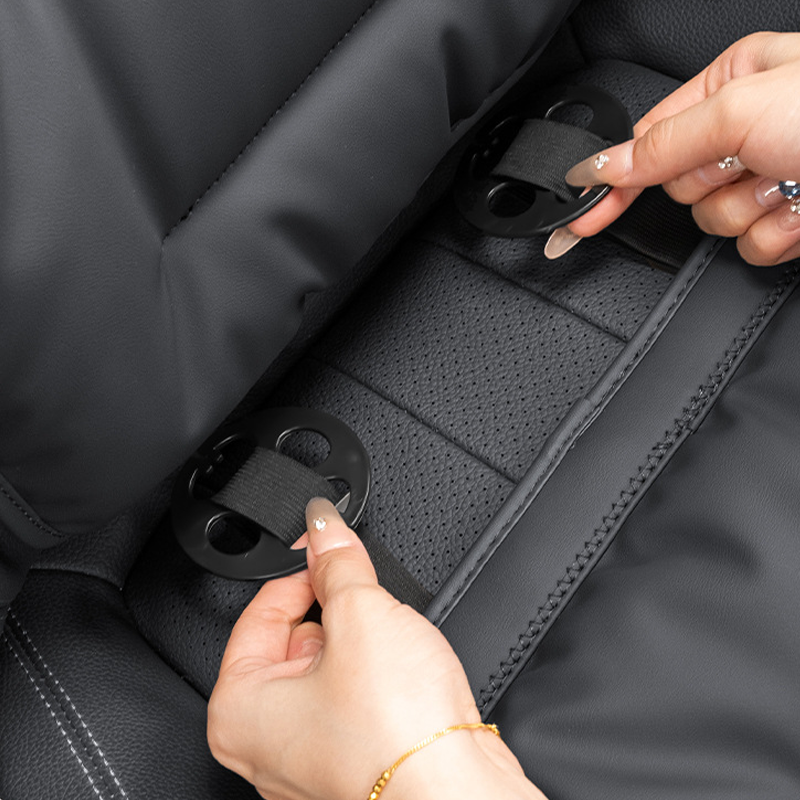 LuxNappa Soft Car Seat Cushion - Comfortable  Breathable & Customizable Logo