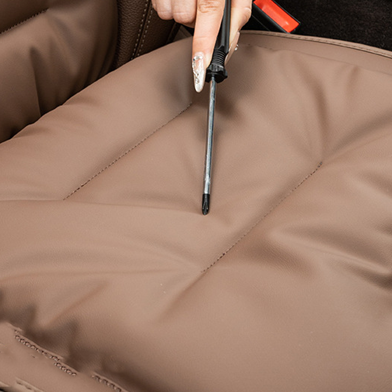 LuxNappa Soft Car Seat Cushion - Comfortable  Breathable & Customizable Logo