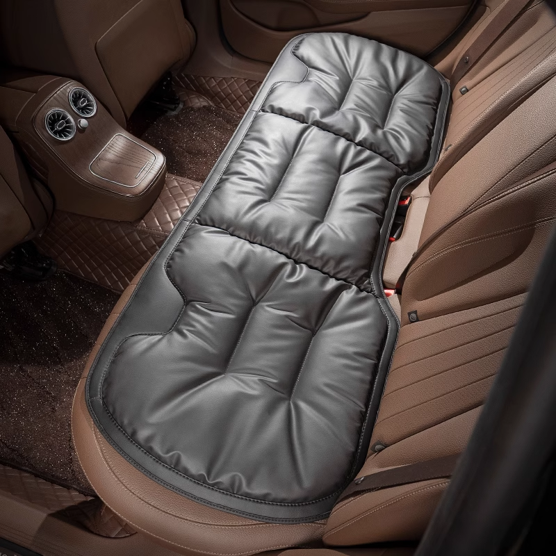 LuxNappa Soft Car Seat Cushion - Comfortable  Breathable & Customizable Logo