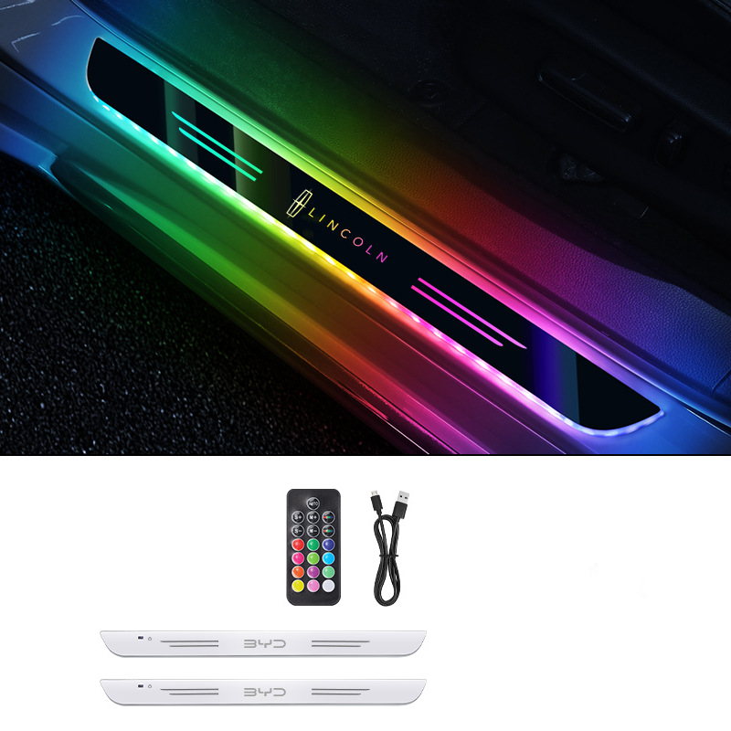 GlowStep™ Smart LED Door Sill Lights – 7-Color Auto Sensor, Magnetic Install & No Paint Damage