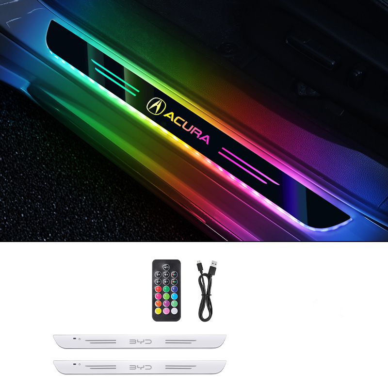 GlowStep™ Smart LED Door Sill Lights – 7-Color Auto Sensor, Magnetic Install & No Paint Damage