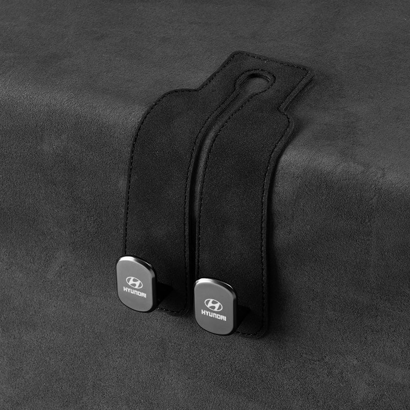 Pure Black, Red & Tan Versions - Car Seat Back Storage Hook - Double Hook Holder for Convenient Storage