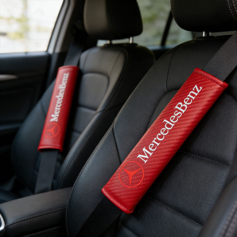 CarbonEdge Seatbelt Shoulder Pad – Carbon Fiber Look & Custom Logo