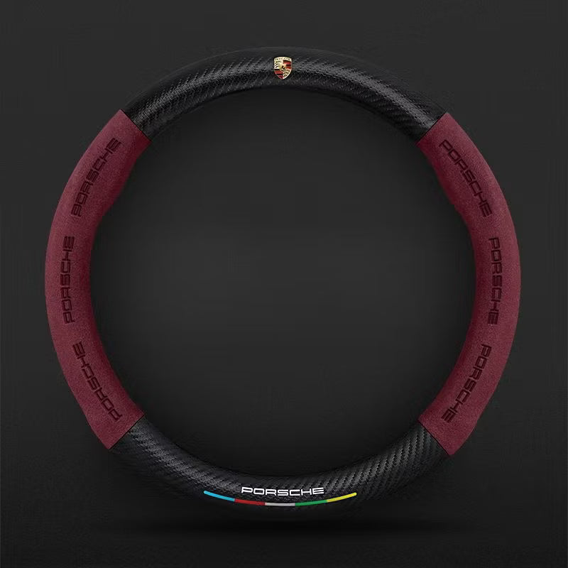CarbonSuede™ Ultra-Slim Steering Wheel Cover — Racing-Grade Suede & Carbon Hybrid