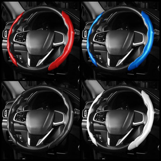 High-Quality Carbon Fiber Steering Wheel Cover：Enhanced Driving Comfort and Style