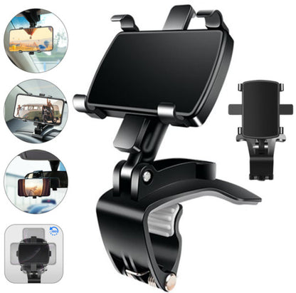 Universal 360° Clip On Dashboard Mobile Phone Holder In Car Mount Stand Cradles