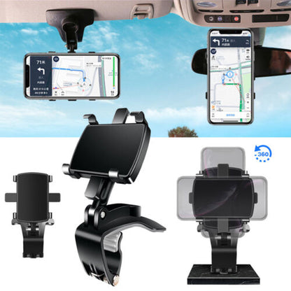 Universal 360° Clip On Dashboard Mobile Phone Holder In Car Mount Stand Cradles