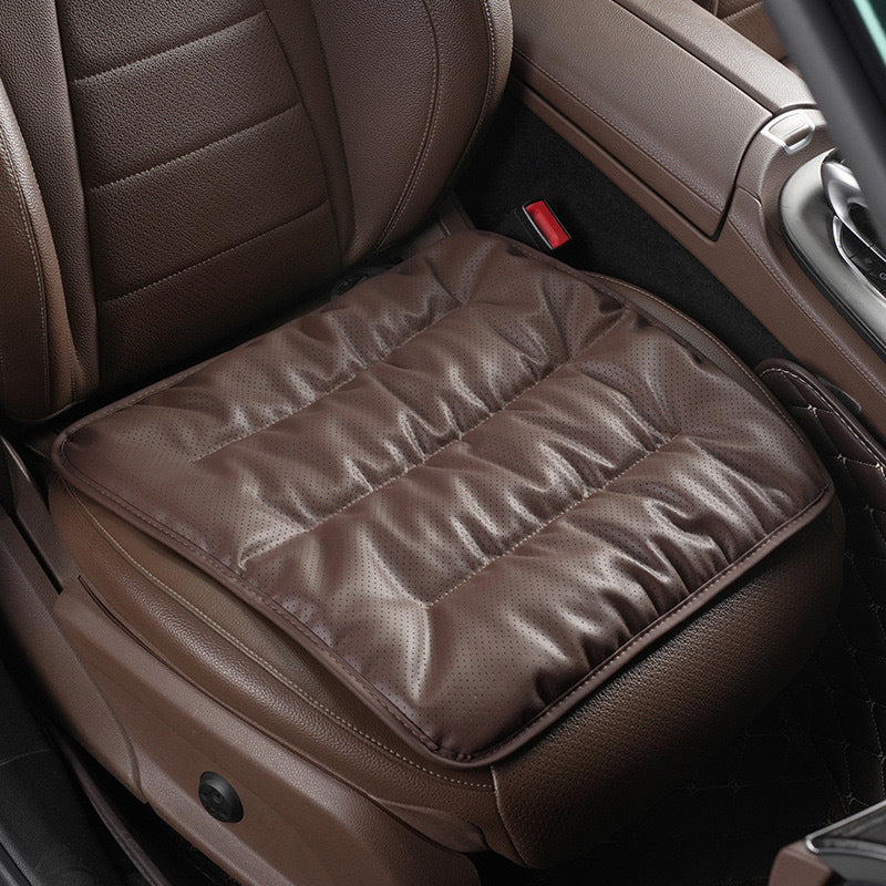 ComfortMax Leather Seat Cushion - Enhanced Breathability and Support