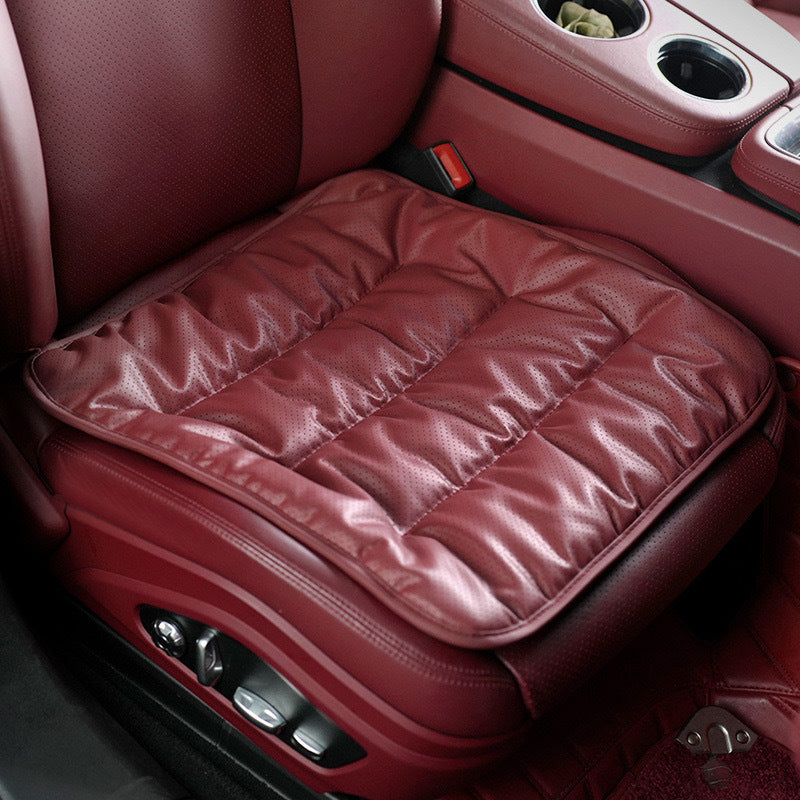 ComfortMax Leather Seat Cushion - Enhanced Breathability and Support