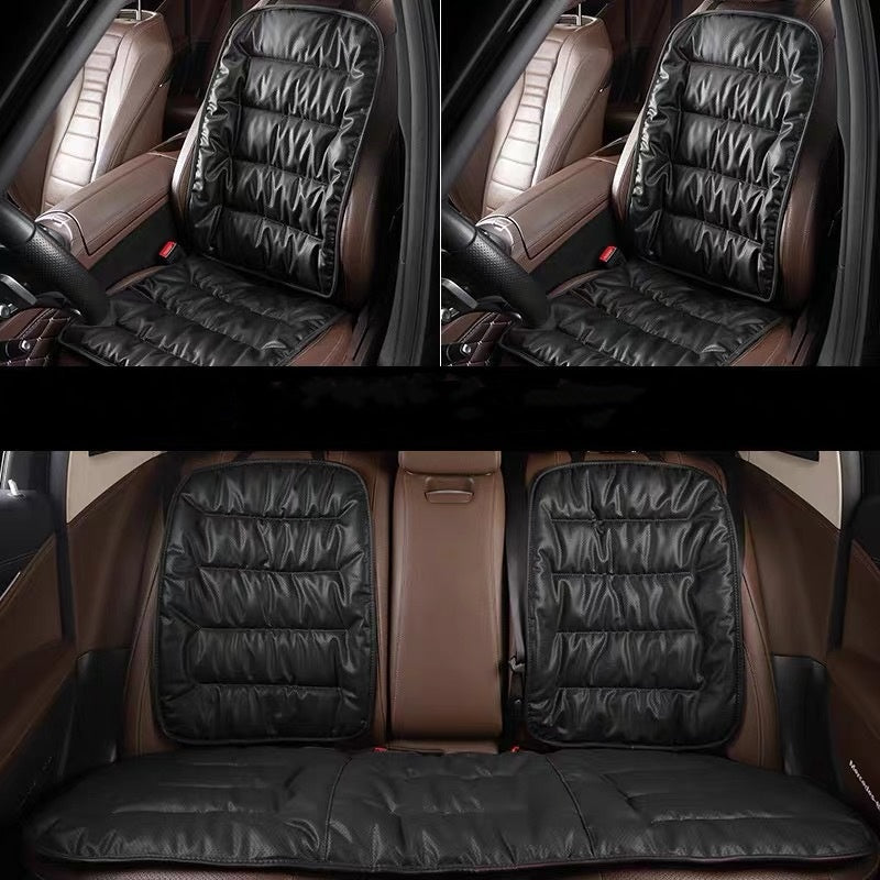 ComfortMax Leather Seat Cushion - Enhanced Breathability and Support