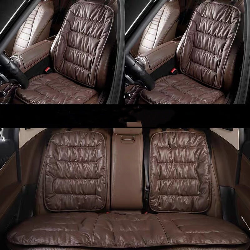 ComfortMax Leather Seat Cushion - Enhanced Breathability and Support