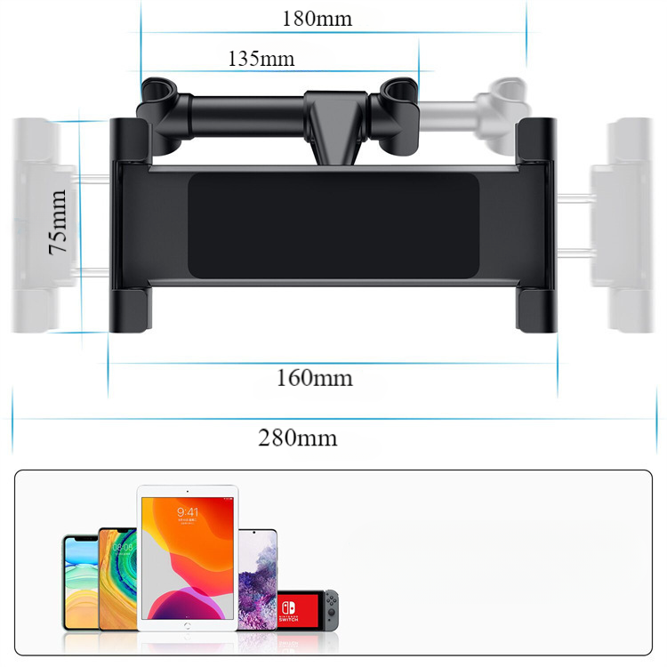 Car Backseat Mount, Compatible with Phones and Tablets