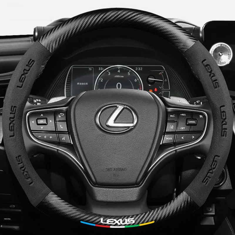 CarbonSuede™ Ultra-Slim Steering Wheel Cover — Racing-Grade Suede & Carbon Hybrid