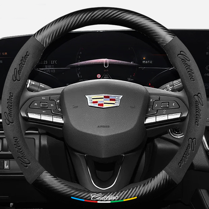 CarbonSuede™ Ultra-Slim Steering Wheel Cover — Racing-Grade Suede & Carbon Hybrid