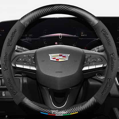 CarbonSuede™ Ultra-Slim Steering Wheel Cover — Racing-Grade Suede & Carbon Hybrid