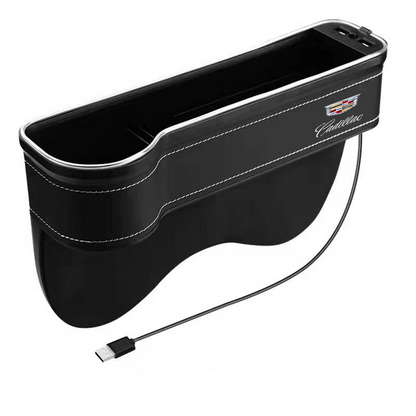 Multifunction Car Gap Storage Box – LED Light & USB Charging