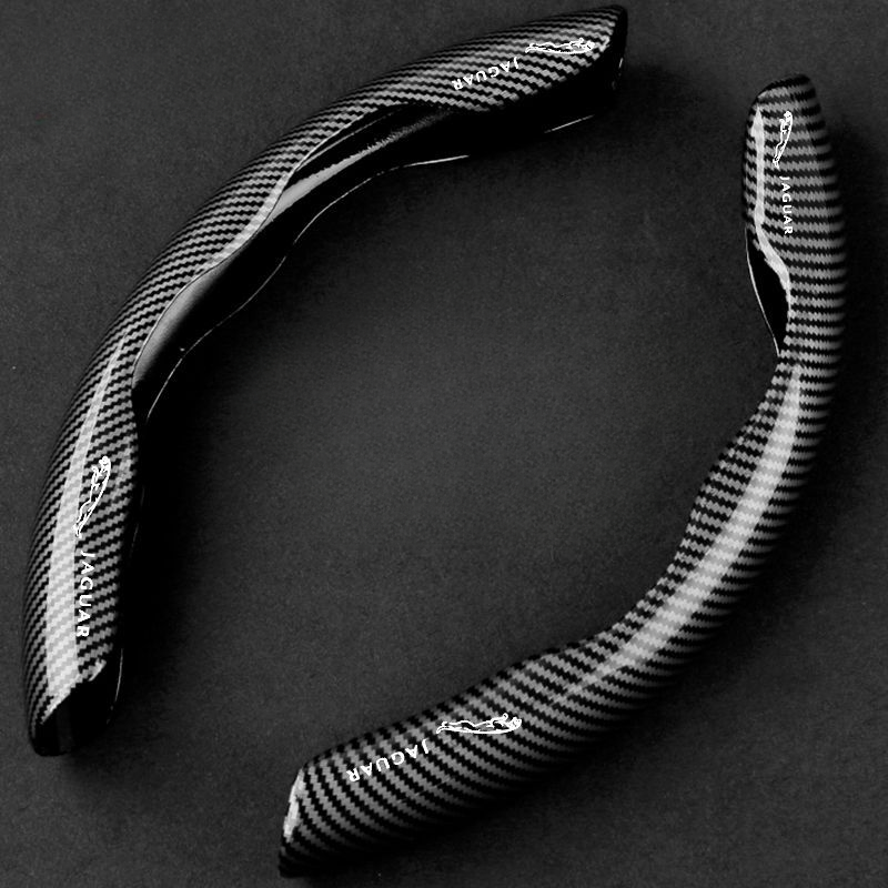 Premium Carbon Fiber Steering Wheel Cover - Clear and Glossy, Easy Installation, Universal Fit